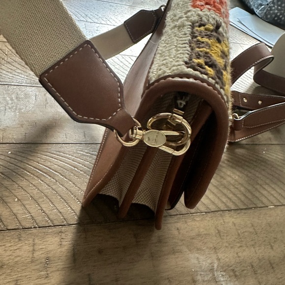 Medium Audree TOUS Crochet Crossbody Bag with Colorful Crochet Flap - Picture 5 of 8